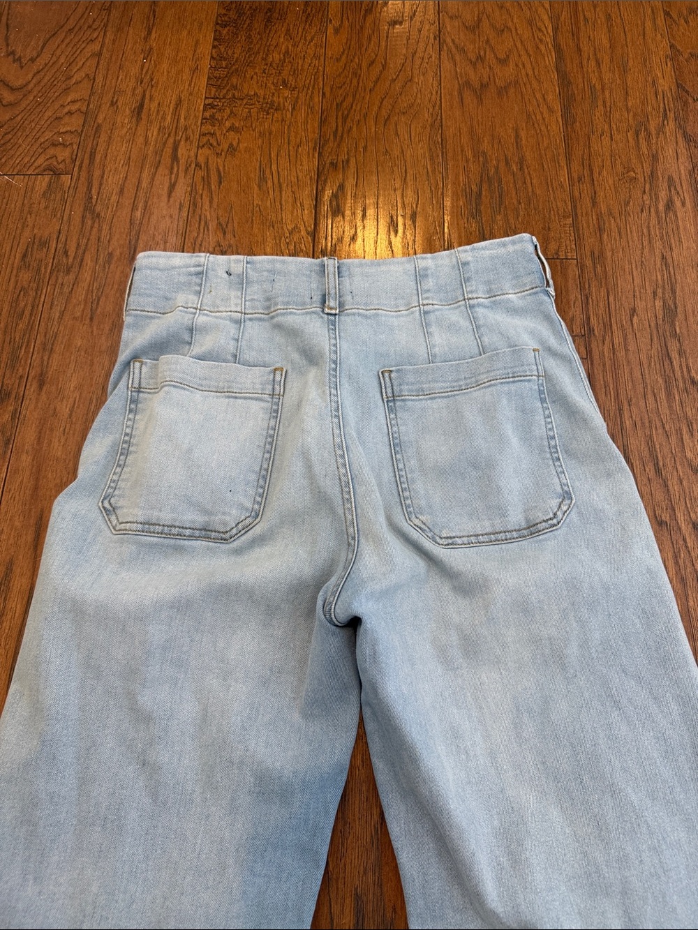 Maeve Colette Light Wash  Wide-Leg Crop Jeans, 29P - Picture 5 of 7